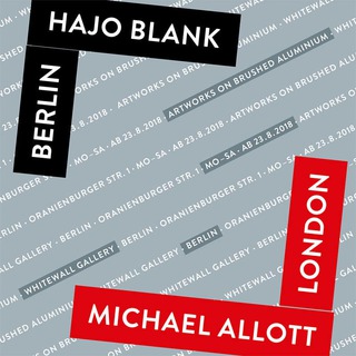 HAJO BLANK - MICHAEL ALLOTT / Ausstellung WhiteWall-Gallery / Berlin 2020