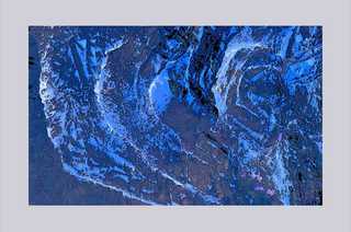 blue rock   83,6 x 5,5 cm  real foto print on alu-dibond